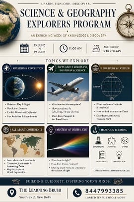 The Learning Brush-Science and Geography Explorers Program