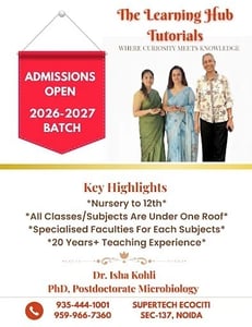 The Learning Hub Tutorials-Admissions Open 2026-27