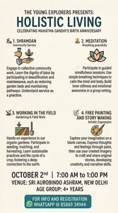 The Learning Tribe-Holistic Living Gandhi Jayanti Special Experience for Kids
