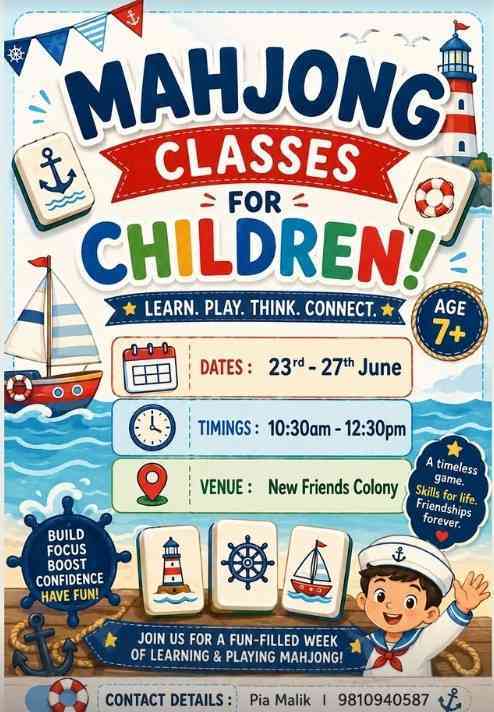 The Messy Cubs-Mahjong Classes for Children