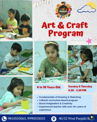 The Popsicles Early Learning Centre  -  Art and Craft Program