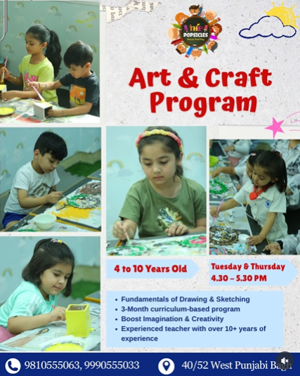 The Popsicles Early Learning Centre  -  Art and Craft Program