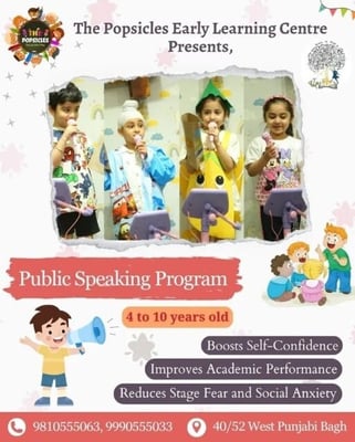 The Popsicles Early Learning Centre  -  Kids Public Speaking Program