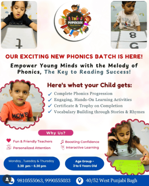 The Popsicles Early Learning Centre  -  Phonics Program For Kids