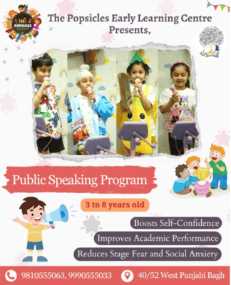 The Popsicles Early Learning Centre  -  Public Speaking Program For Kids