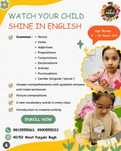 The Popsicles Early Learning Centre - English Grammar Classes