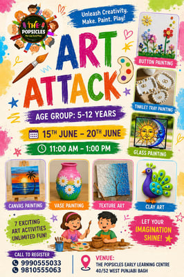 The Popsicles Early Learning Centre-Art Attack for Kids