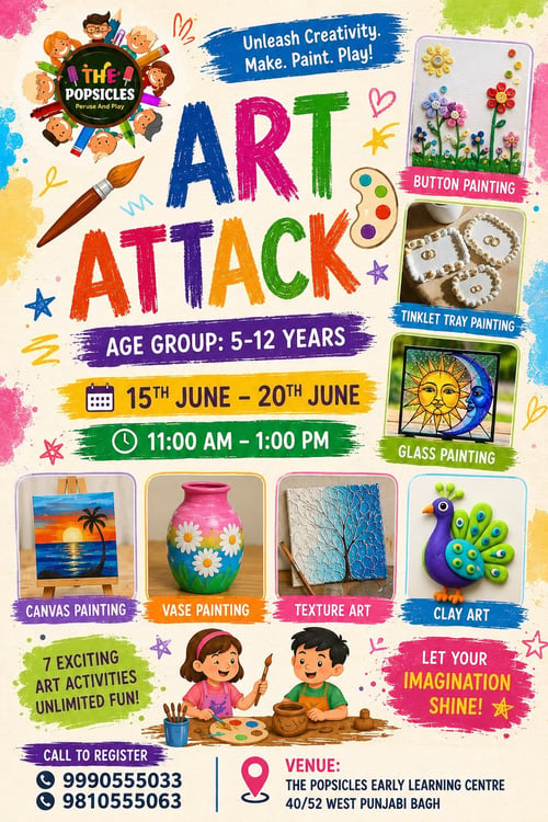 The Popsicles Early Learning Centre-Art Attack for Kids