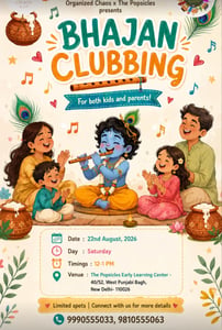 The Popsicles Early Learning Centre-Bhajan Clubbing for Kids and Parents