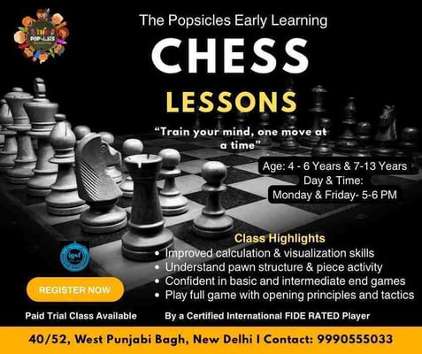 The Popsicles Early Learning Centre-Chess Lessons For Kids