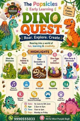 The Popsicles Early Learning Centre-Dino Quest 2026