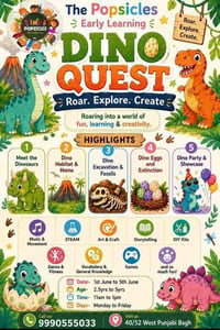 The Popsicles Early Learning Centre-Dino Quest Roar Explore and Create