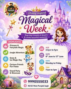The Popsicles Early Learning Centre-Disney Inspired Magical Week