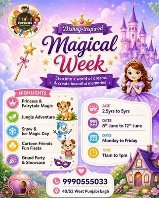 The Popsicles Early Learning Centre-Disney Inspired Magical Week