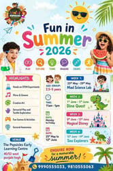 The Popsicles Early Learning Centre-Fun in Summer 2026