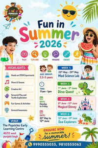 The Popsicles Early Learning Centre-Fun in Summer 2026
