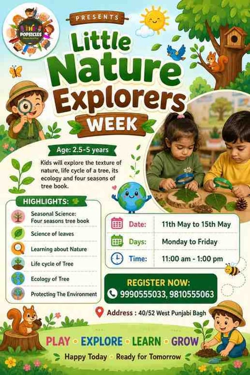 The Popsicles Early Learning Centre-Little Nature Explorers Week 2026