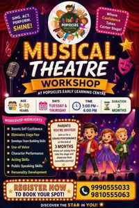The Popsicles Early Learning Centre-Musical Theatre Workshop 2026
