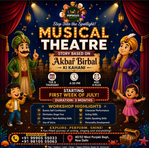 The Popsicles Early Learning Centre-Musical Theatre Workshop for Kids