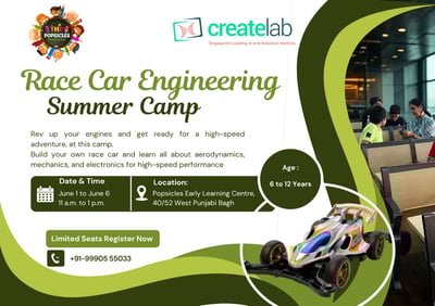 The Popsicles Early Learning Centre-Race Car Engineering Summer Camp