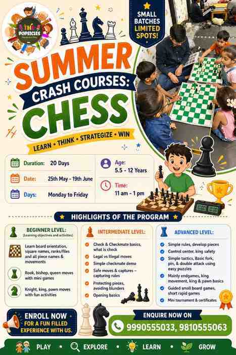 The Popsicles Early Learning Centre-Summer Chess Crash Course 2026