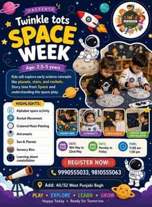 The Popsicles Early Learning Centre-Twinkle Tots Space Week 2026