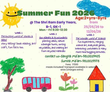 The Shri Ram Early Years-Summer Fun 2026