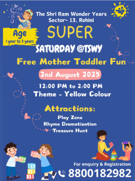 The Shri Ram Wonder Years  -  Mother and Toodler Session ( Sector -13 )