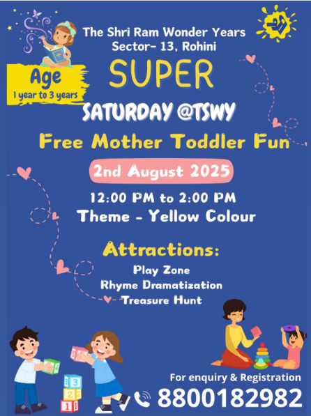 The Shri Ram Wonder Years  -  Mother and Toodler Session ( Sector -13 )