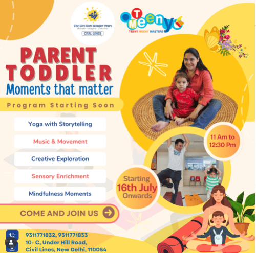 The Shri Ram Wonder Years  -  Parent and Toddler Program