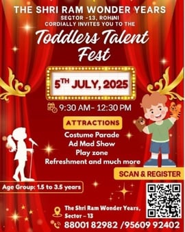 The Shri Ram Wonder Years  -  Toodlers Talent Fest