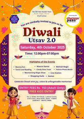 The Shri Ram Wonder Years - Diwali Utsav 2.0