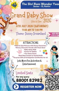 The Shri Ram Wonder Years-Grand Baby Show 2026 (Sector 13 Rohini)
