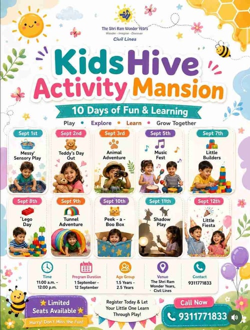 The Shri Ram Wonder Years-Kids Hive Activity Mansion ( Civil Lines )