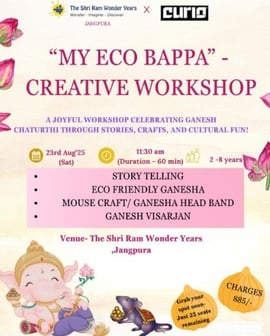 The Shri Ram Wonders Years  -  Eco Friendly Bappa Creative Workshop