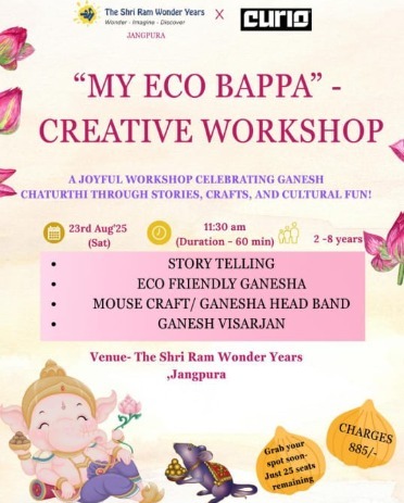 The Shri Ram Wonders Years  -  Eco Friendly Bappa Creative Workshop
