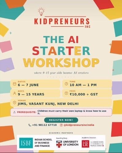 The Sorbet Soiree-The AI Starter Workshop for Kids