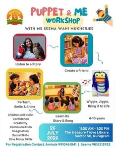 The Treasure Trove-Puppet and Me Workshop for Kids