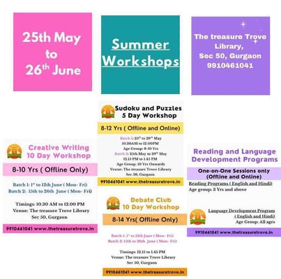 The Treasure Trove-Summer Workshops for Kids
