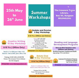 The Treasure Trove-Summer Workshops for Kids