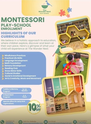 The Wonder Nest Play School  -  Admissions Open