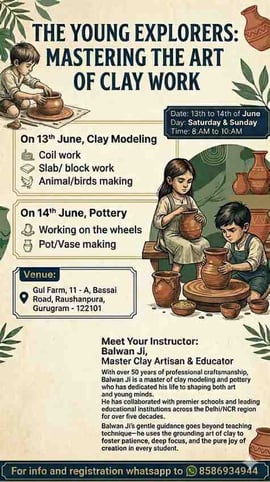 The Young Explorers-Mastering the Art of Clay Work