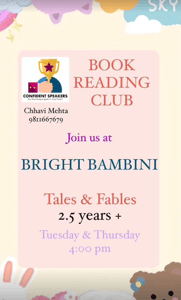 The Bright Bambini-Tales & Fables (Book Reading Club)