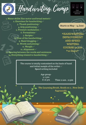 The Learning Brush-Handwriting Camp
