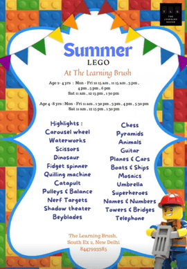 The Learning Brush-Summer Lego