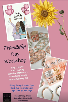 The Learning Brush-Friendship day workshop for kids