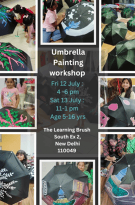 The Learning Brush-Umbrella Painting workshop