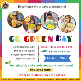 The Popsicles Early Learning Centre-Go Green Day 4 days workshopThe Popsicles Early Learning Centre