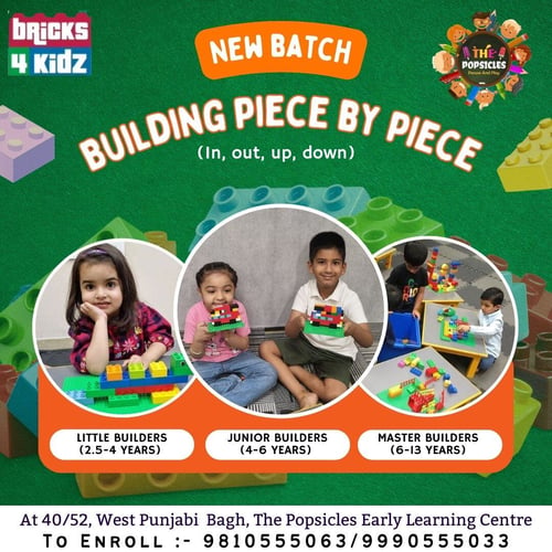 The Popsicles And Bricks 4 Kidz-Building Piece By Piece (In,out,up,down) New Batch