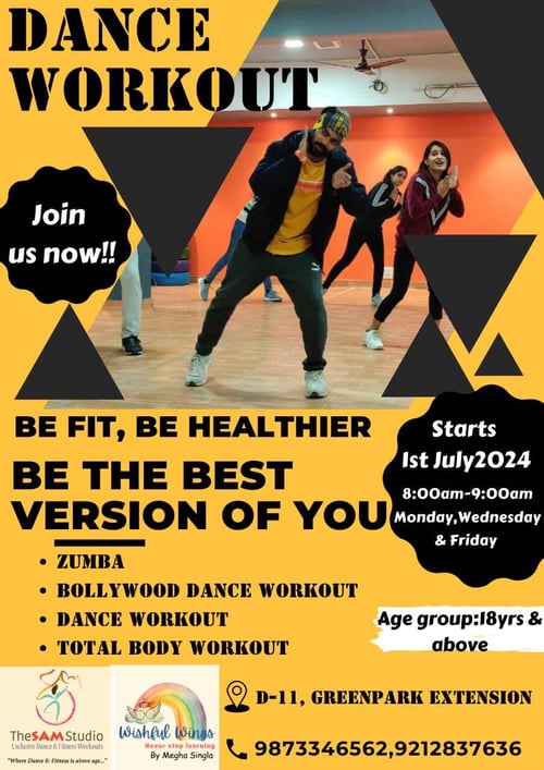 The Sam Studio & Wishful Wings-Dance workout